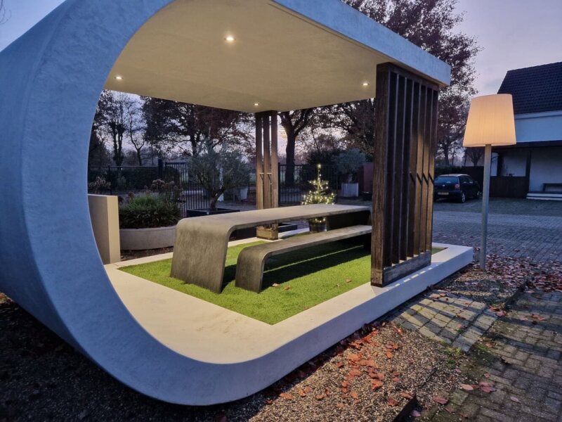 Curve Veranda - slider tafel