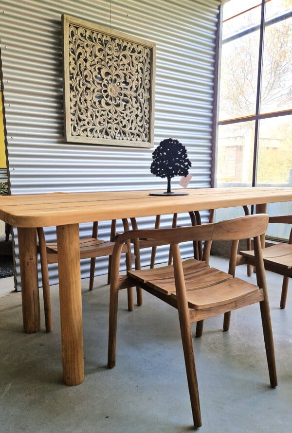 Teak stoel