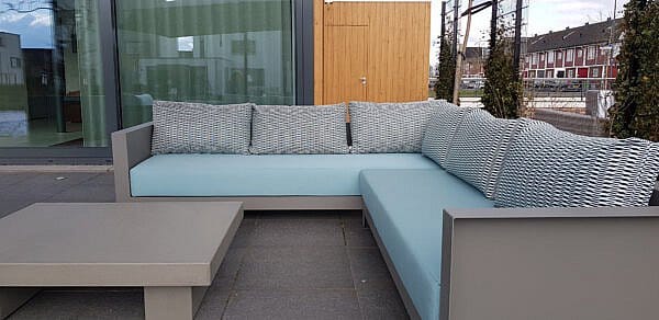 Aluminium hoekbank Allure