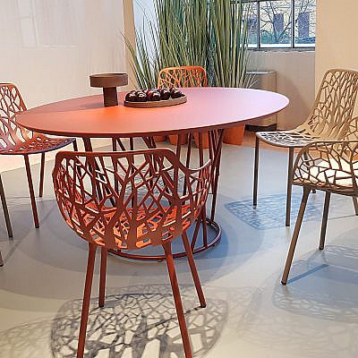 Aluminium tafel Wild & Forest stoelen