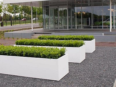 Langwerpige polyester plantenbakken