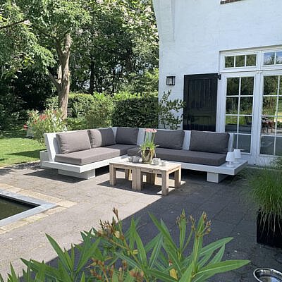 Loungehoek Base XL BL 7035 Lounge Base corner unit