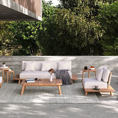 Riva lounge teak loungebank