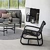 curve lounge black