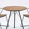 Houe circum tafel en PAon stoel