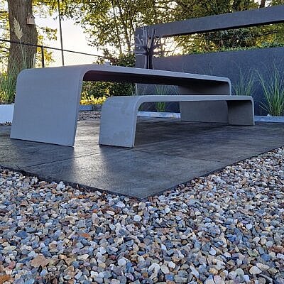 showtuin voor 1 Slider tafel & bank