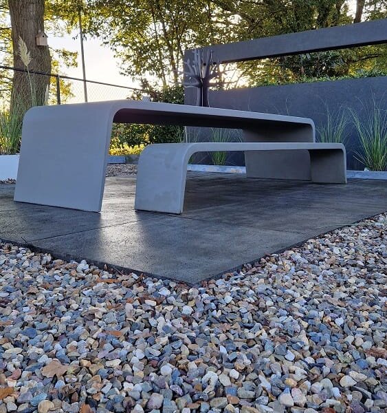 showtuin voor 1 Slider tafel & bank